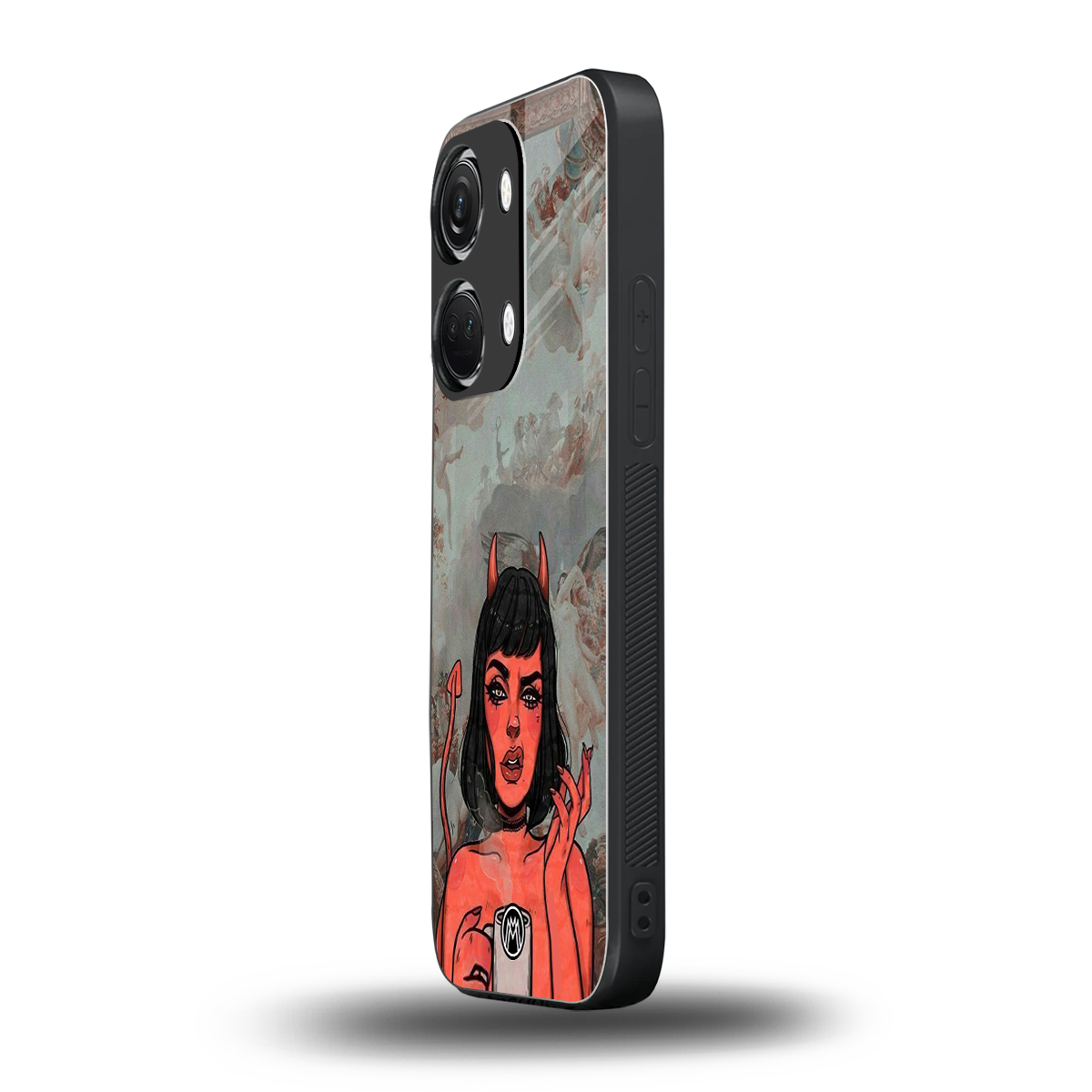 devil buys mymerchandize back phone cover | glass case for oneplus nord 3