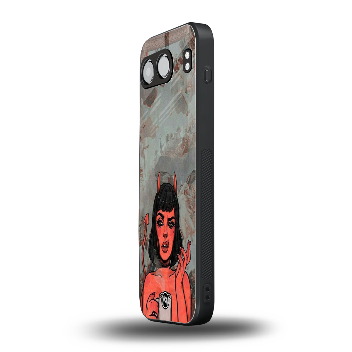 devil buys mymerchandize back phone cover | glass case for oneplus nord 4
