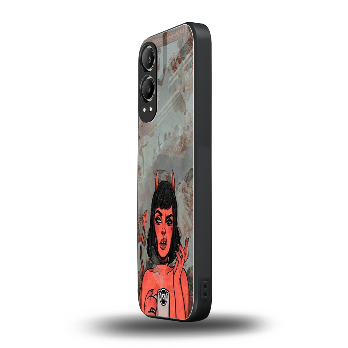 devil buys mymerchandize back phone cover | glass case for oneplus nord ce 4 lite