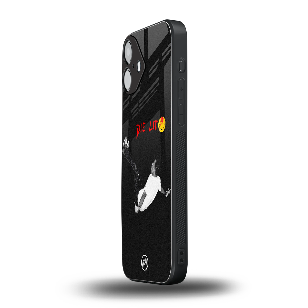 die lit back phone cover | glass case for iphone 16 plus