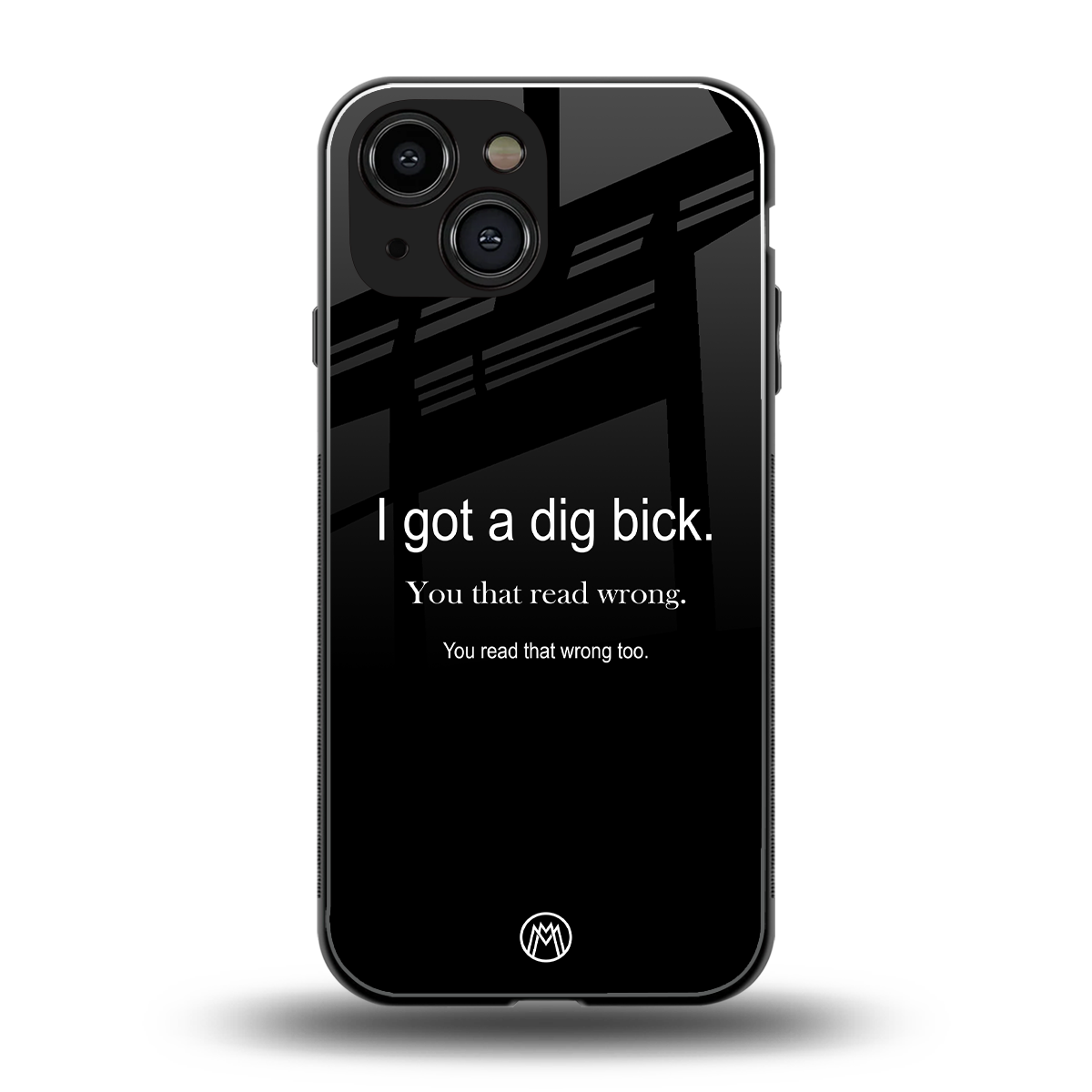 dig bick back phone cover | glass case for iphone 13 mini