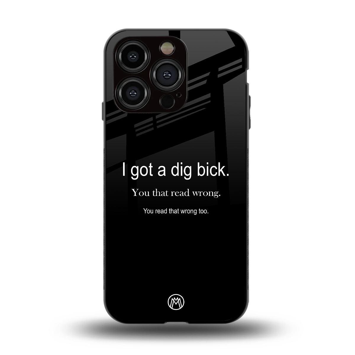 dig bick back phone cover | glass case for iphone 14 pro