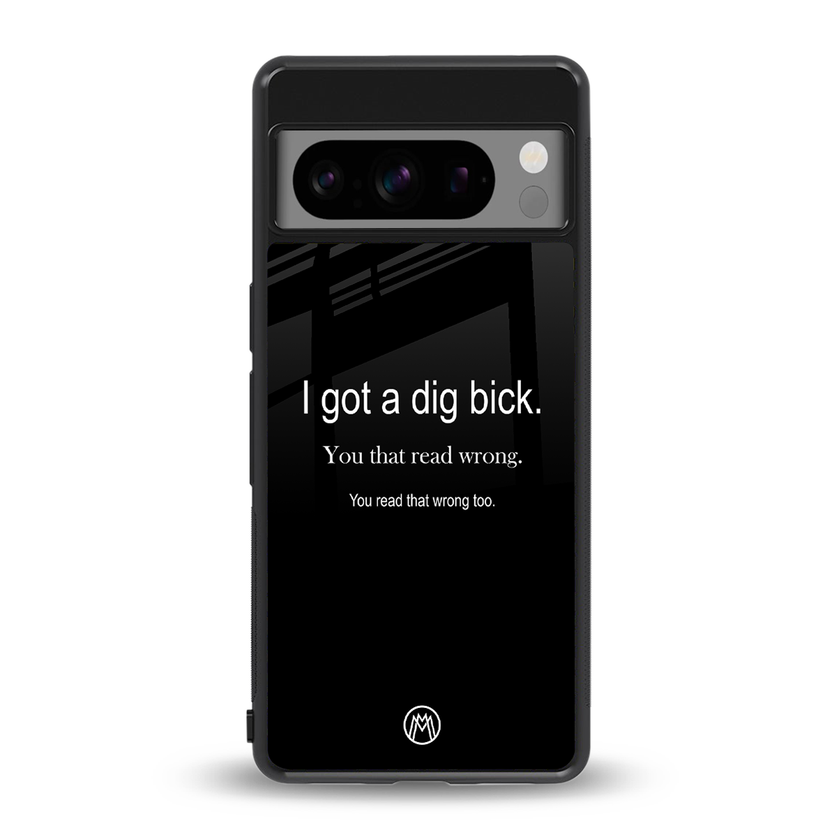 dig bick back phone cover | glass case for google pixel 8 pro
