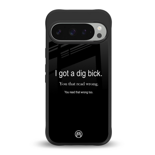 dig bick back phone cover | glass case for google pixel 9 pro