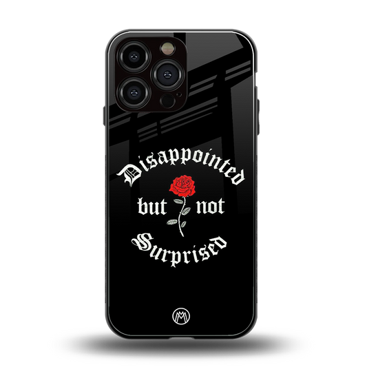 disappointed but not surprised back phone cover | glass case for iphone 14 pro max
