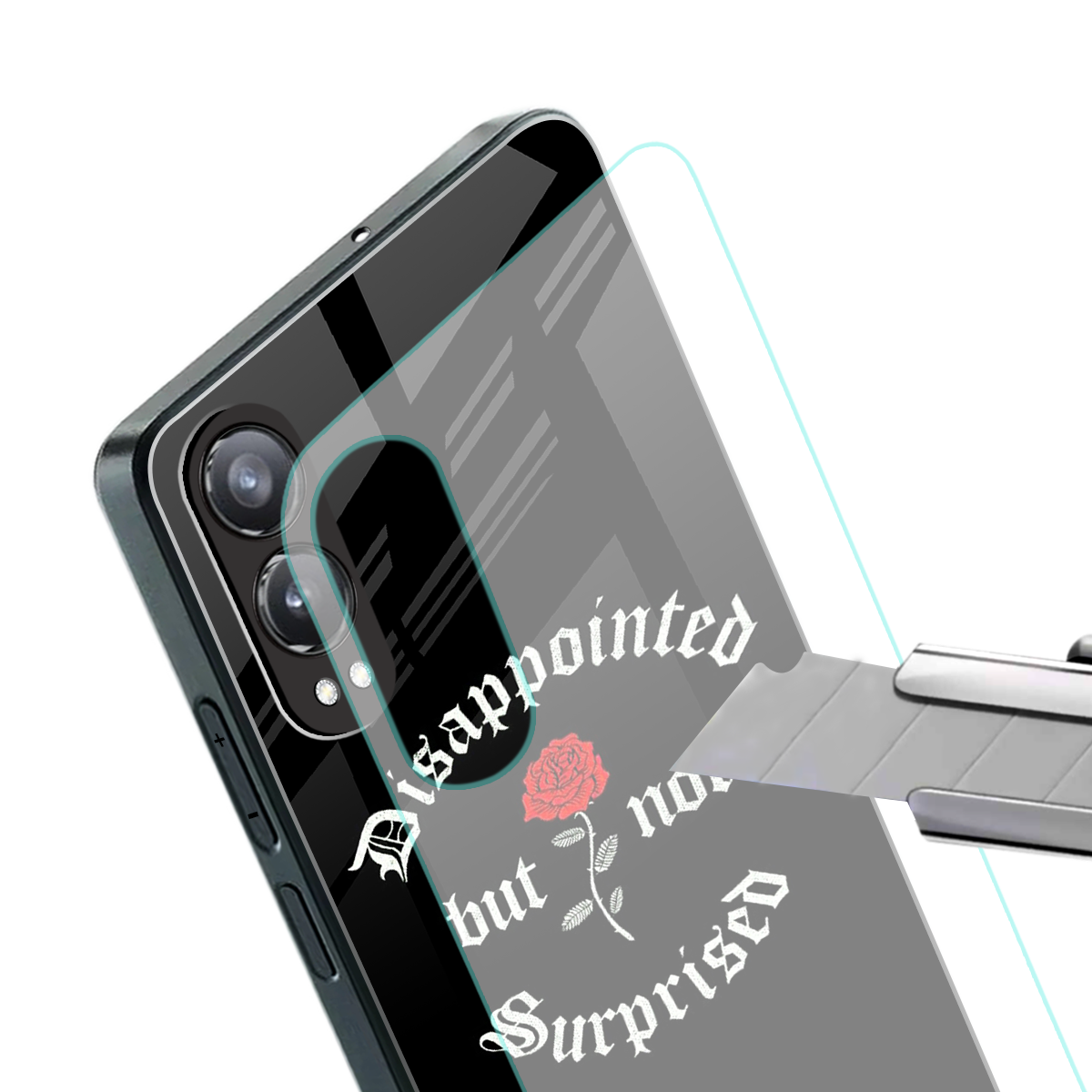 disappointed but not surprised back phone cover | glass case for oneplus nord ce 4 lite