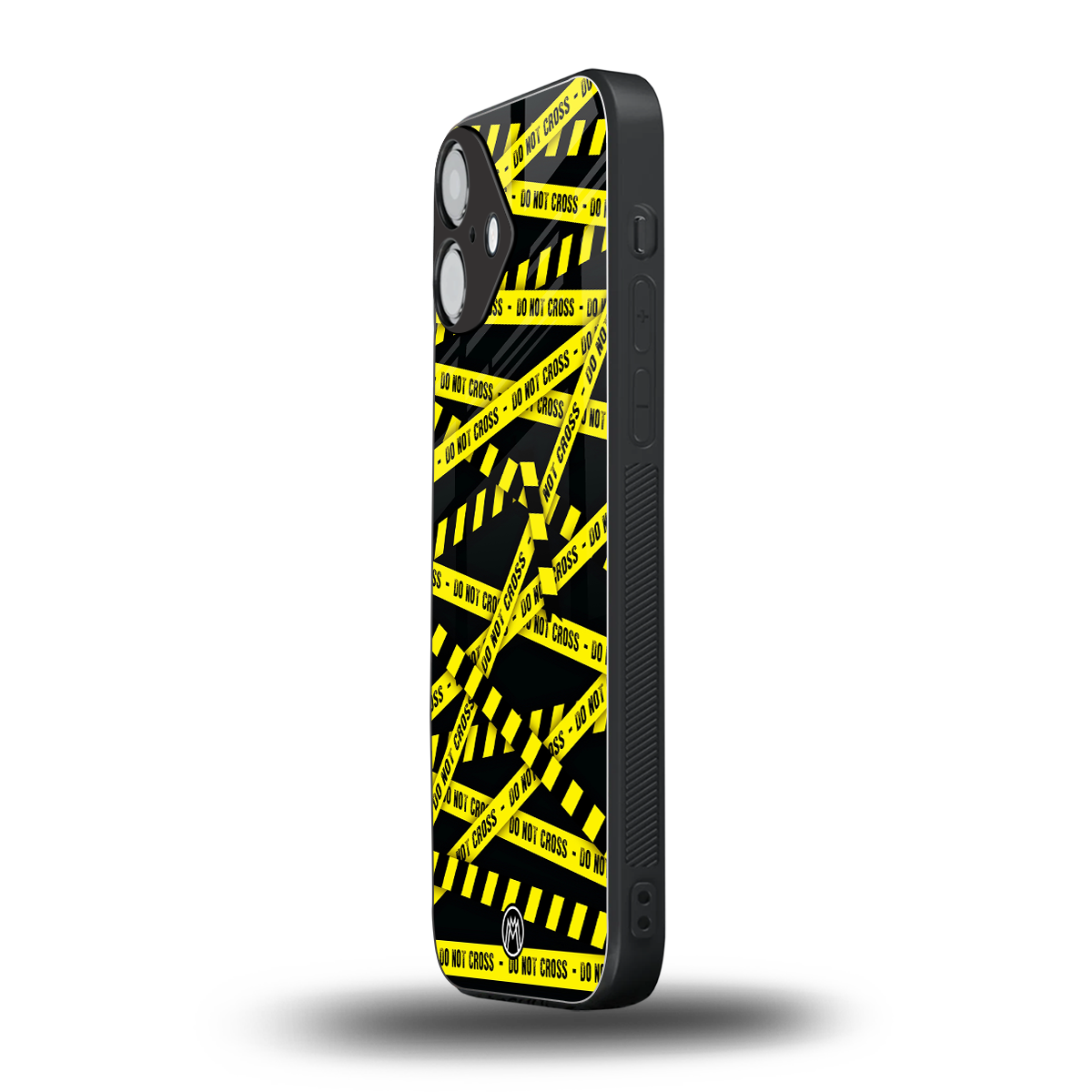 do not cross warning back phone cover | glass case for iphone 16 plus