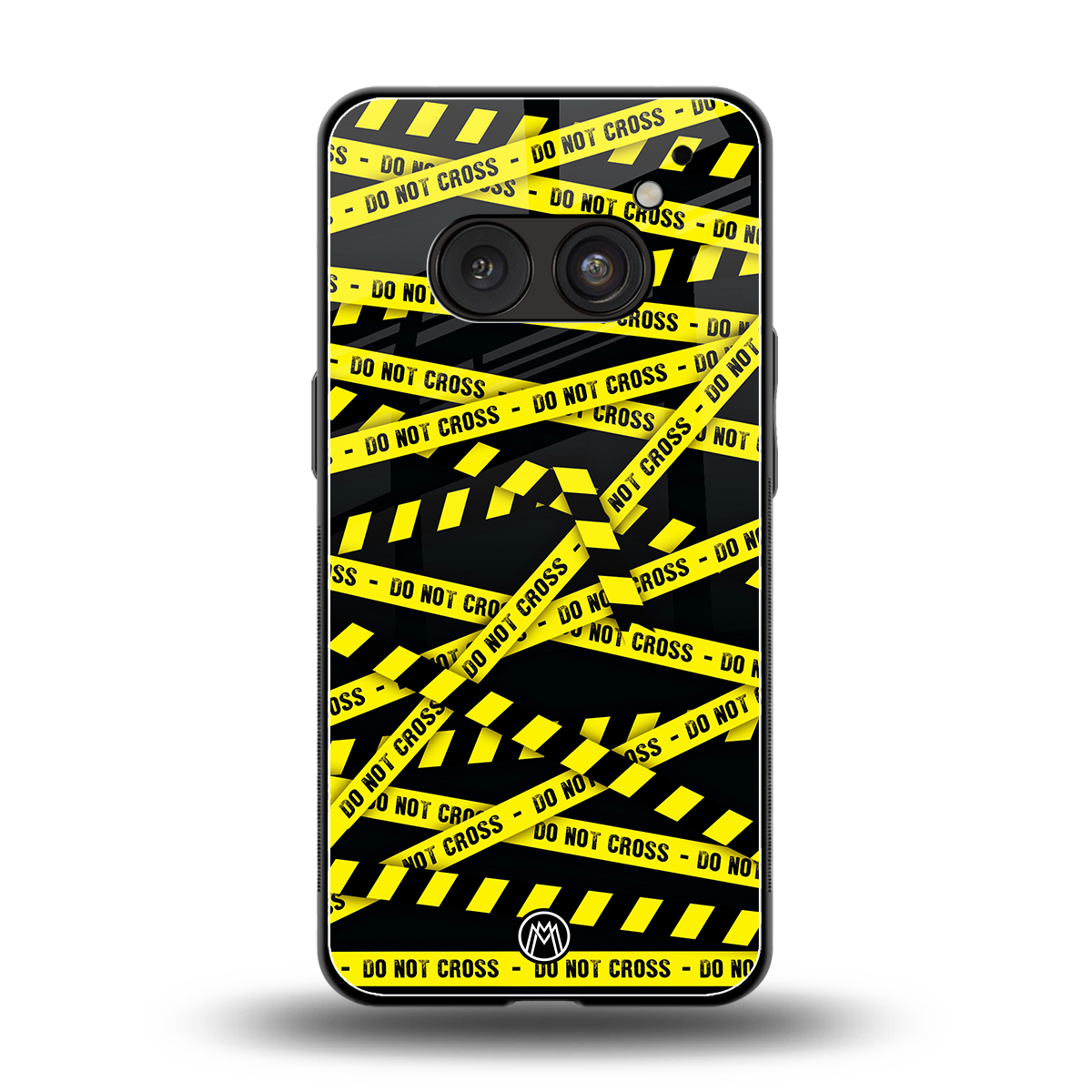 do not cross warning back phone cover | glass case for nothing phone 2a