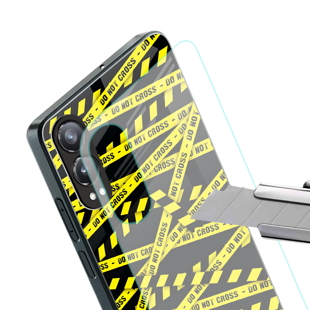do not cross warning back phone cover | glass case for oneplus nord ce 4 lite