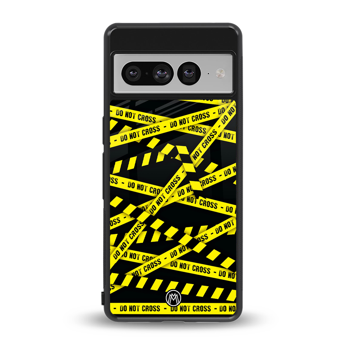 do not cross warning back phone cover | glass case for google pixel 7 pro