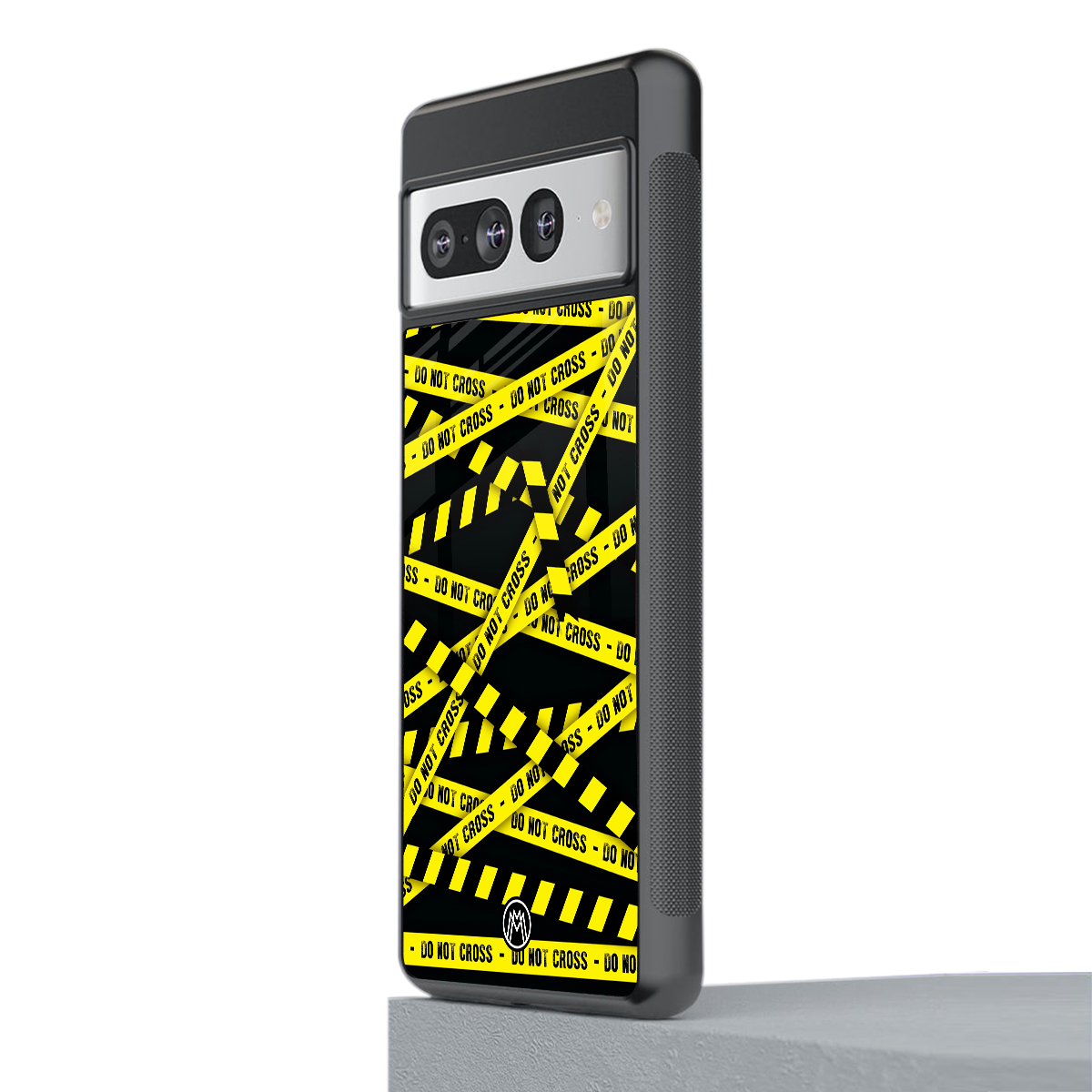 do not cross warning back phone cover | glass case for google pixel 7 pro