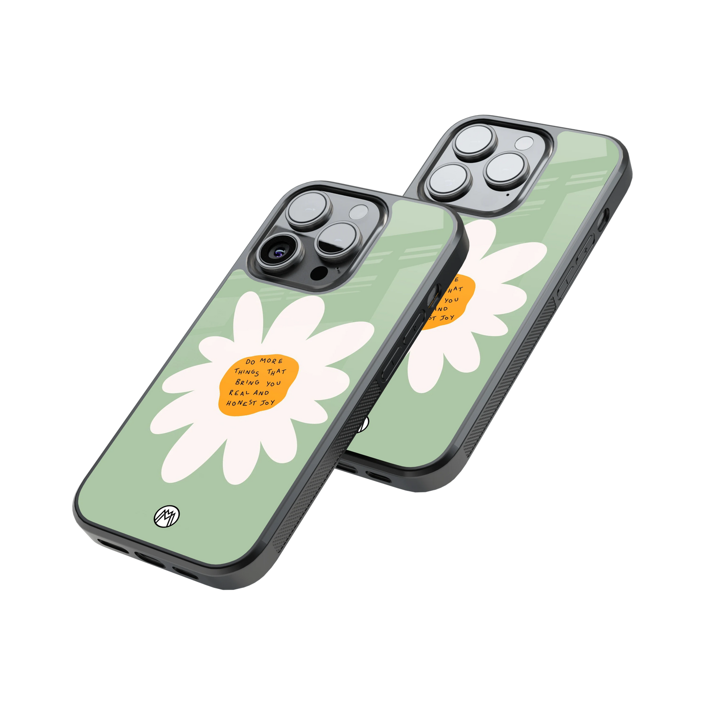 Protective Glass Back Phone Case Compatible with iPhone, Samsung, OnePlus, Pixel & More