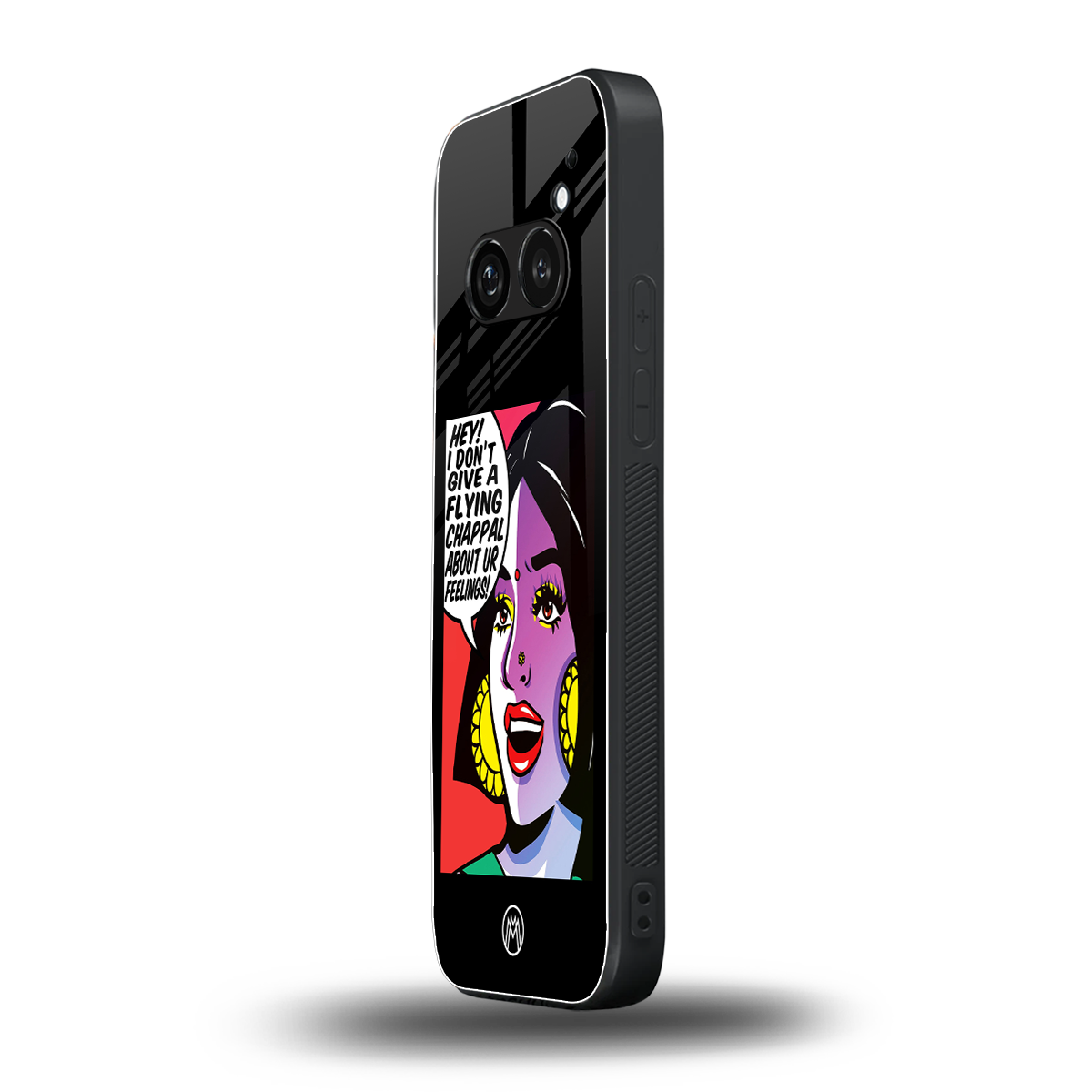 don't give a flying chappal back phone cover | glass case for nothing phone 2a