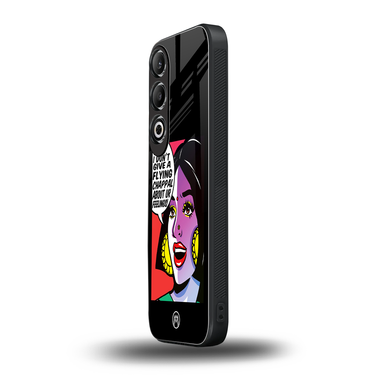don't give a flying chappal back phone cover | glass case for oneplus nord ce 4