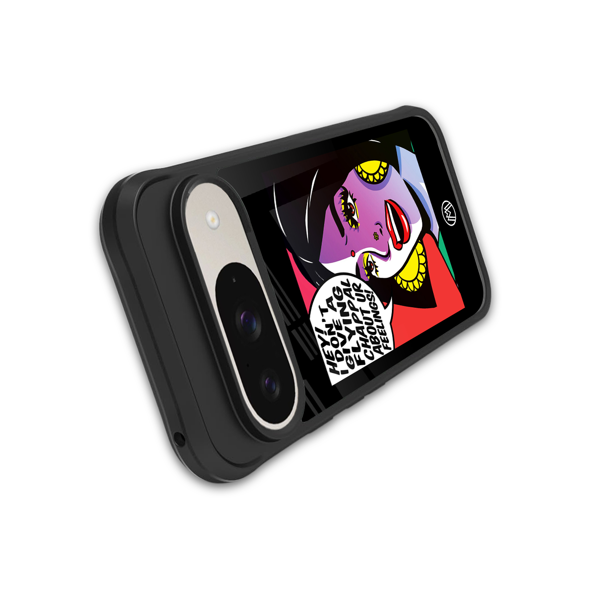 don't give a flying chappal back phone cover | glass case for google pixel 9
