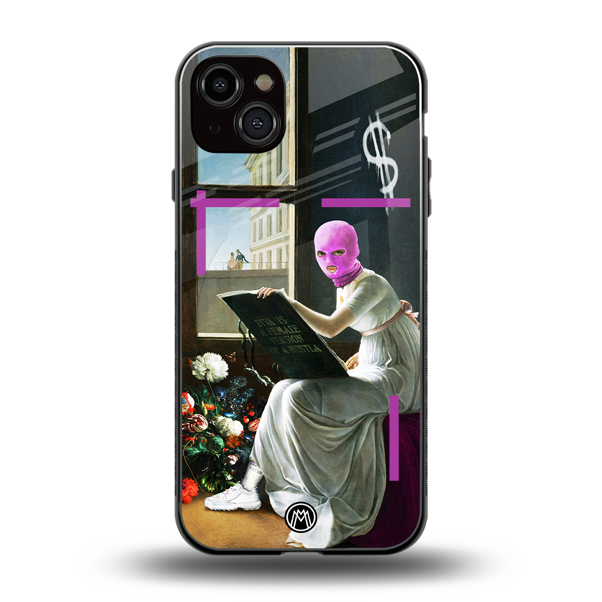 dope diva back phone cover | glass case for iphone 15 plus