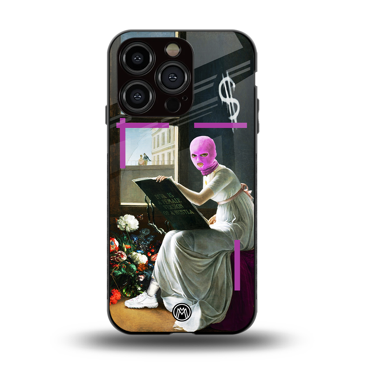 dope diva back phone cover | glass case for iphone 14 pro