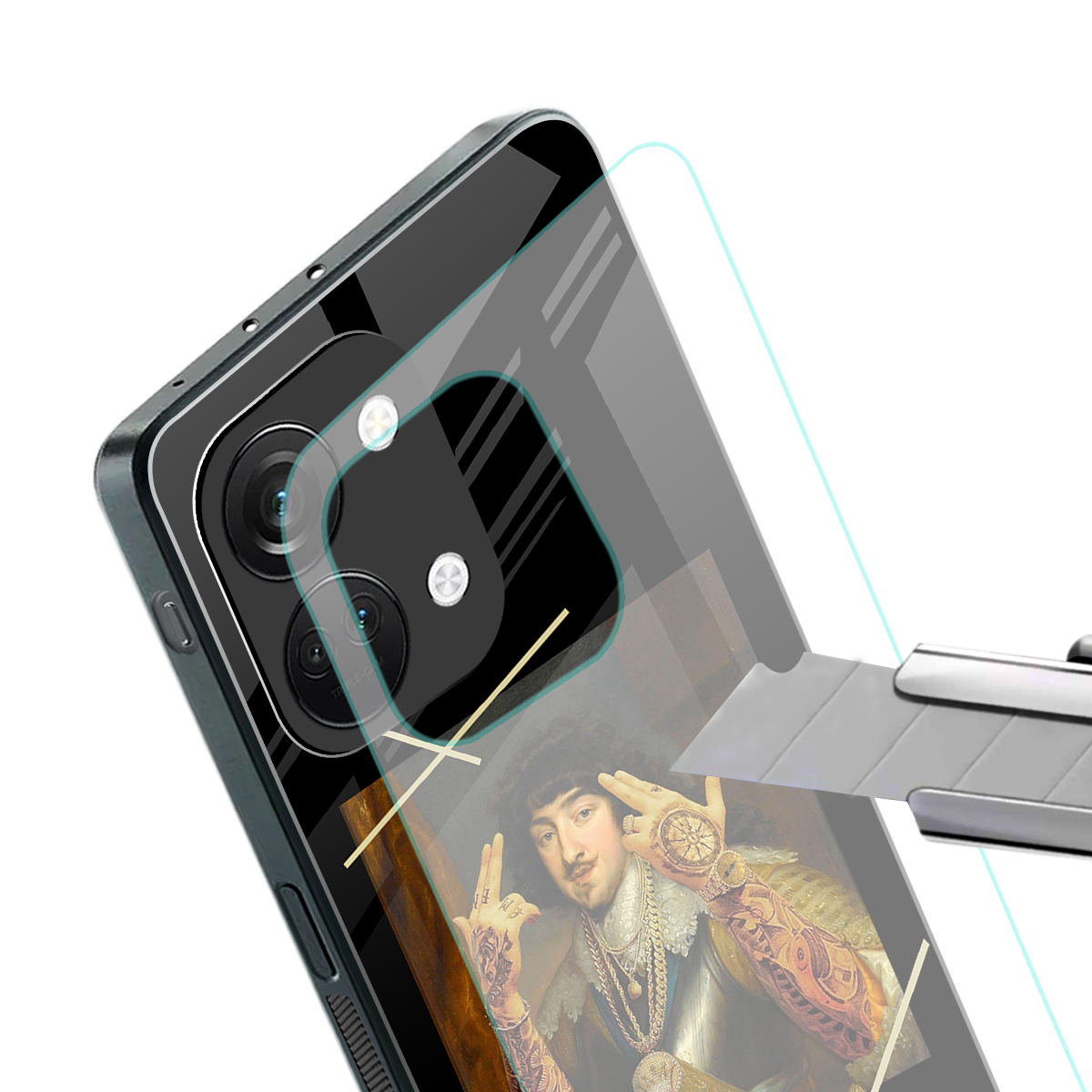 dope napoleon back phone cover | glass case for oneplus nord 3