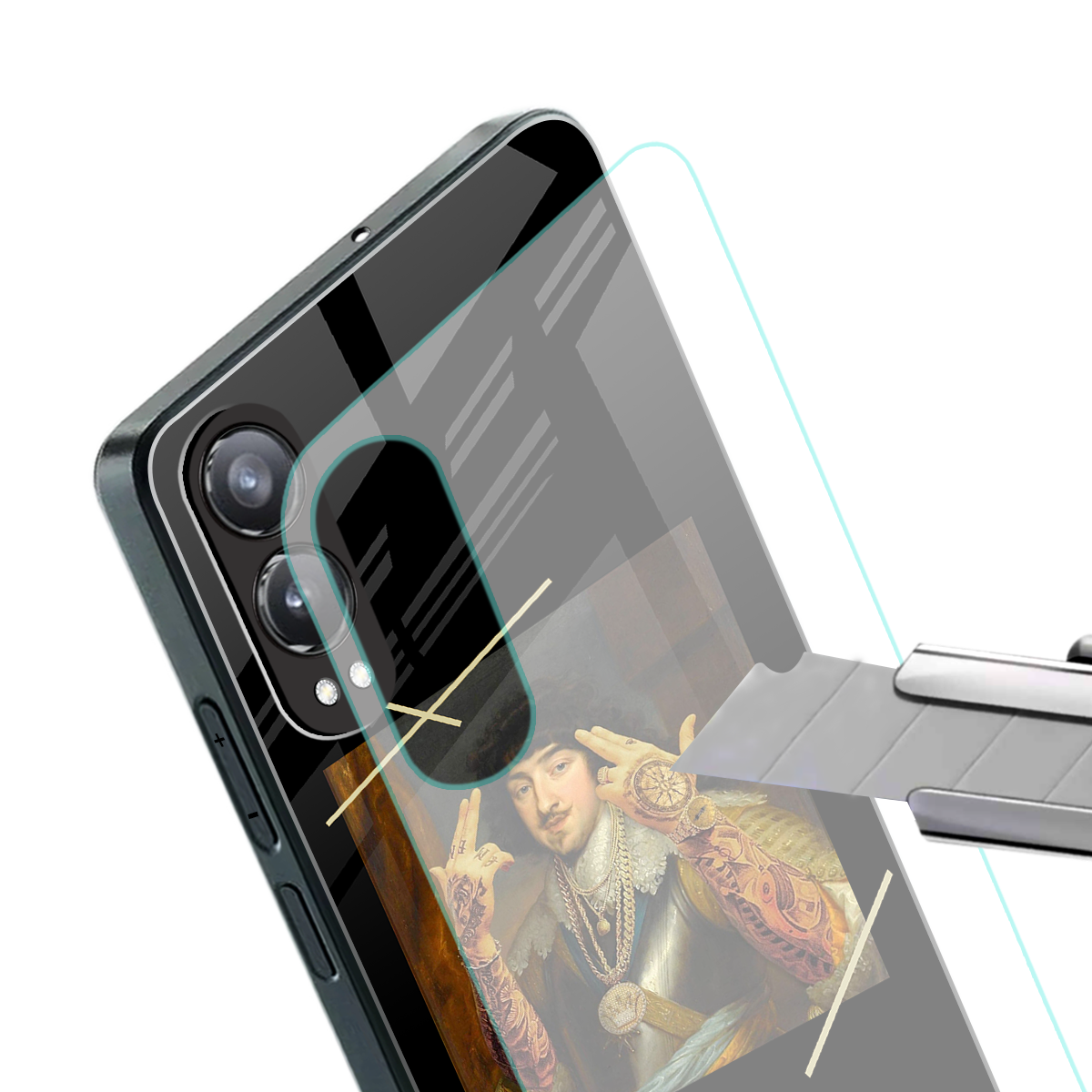 dope napoleon back phone cover | glass case for oneplus nord ce 4 lite
