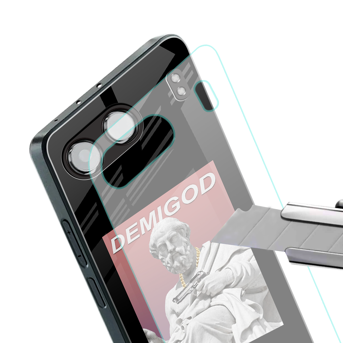 dope socerates back phone cover | glass case for oneplus nord 4