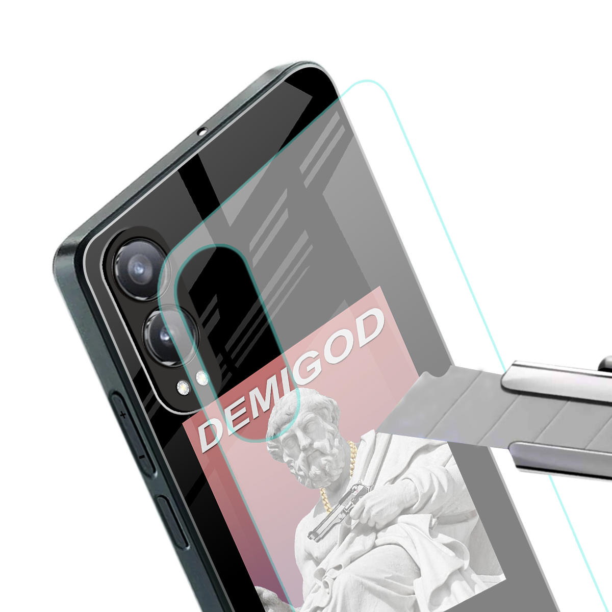 dope socerates back phone cover | glass case for oneplus nord ce 4 lite