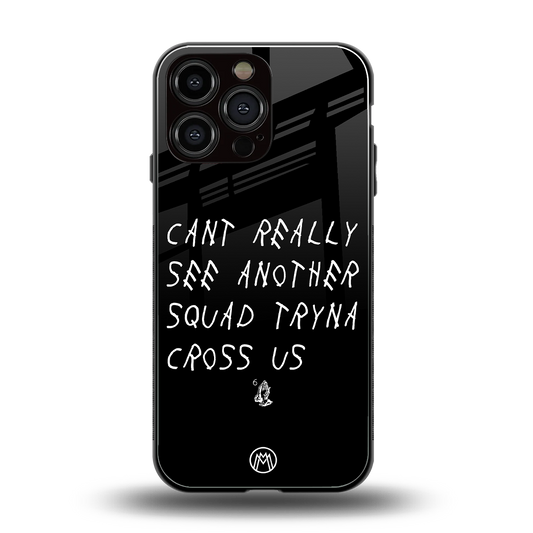 dope squad back phone cover | glass case for iphone 14 pro max