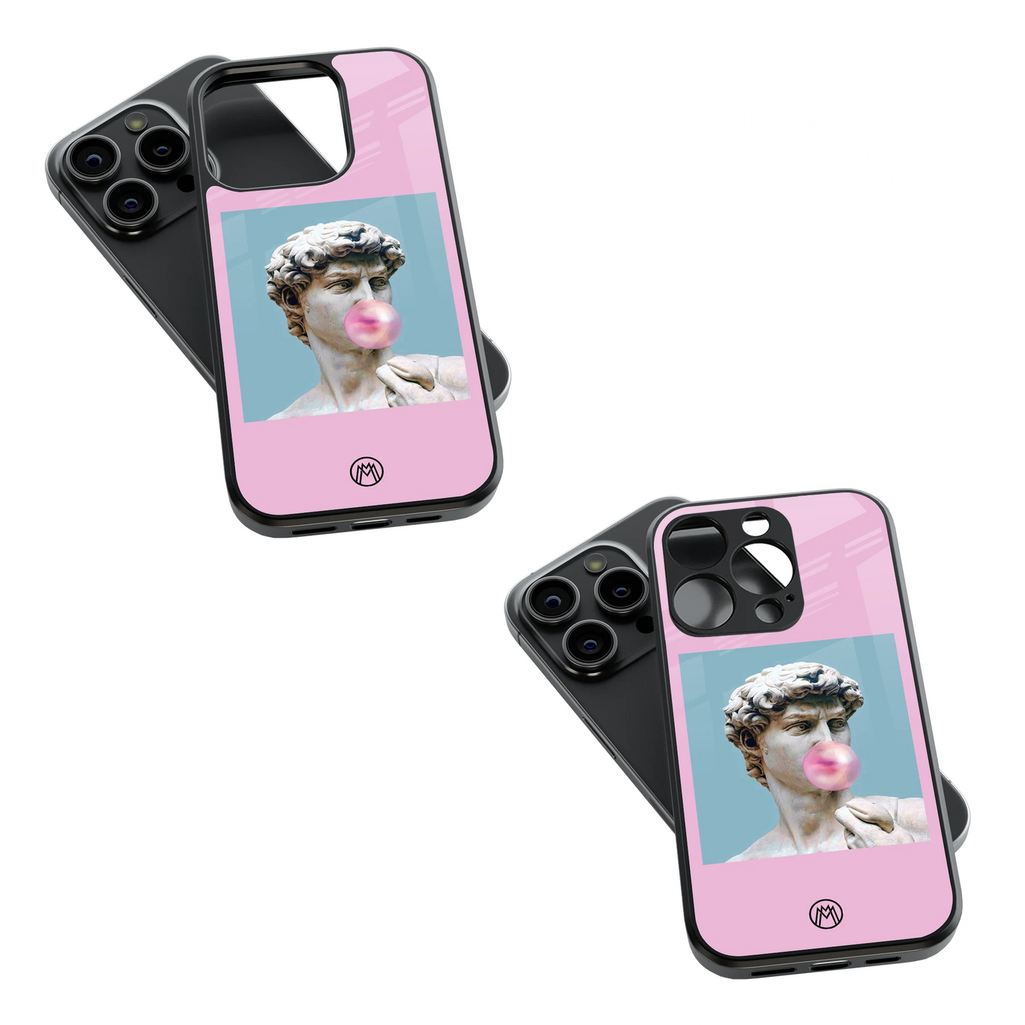 Trendy Glass Back Mobile Case for iPhone, Samsung, Redmi, OnePlus, Google Pixel, Motorola