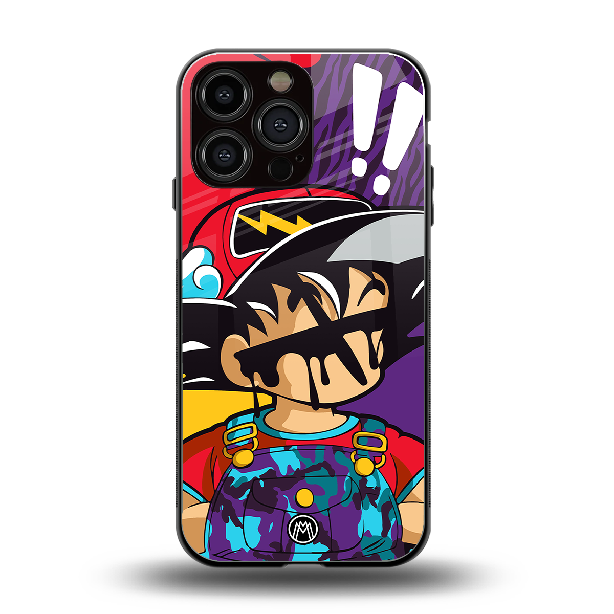 dragon ball z art back phone cover | glass case for iphone 14 pro max