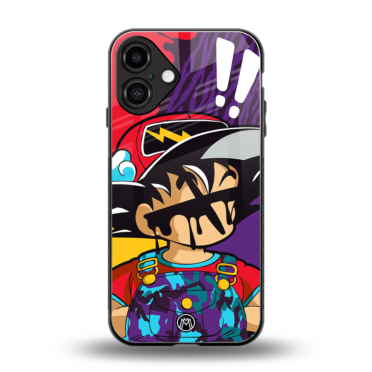 dragon ball z art back phone cover | glass case for iphone 16 plus
