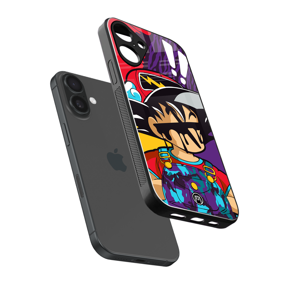dragon ball z art back phone cover | glass case for iphone 16 plus