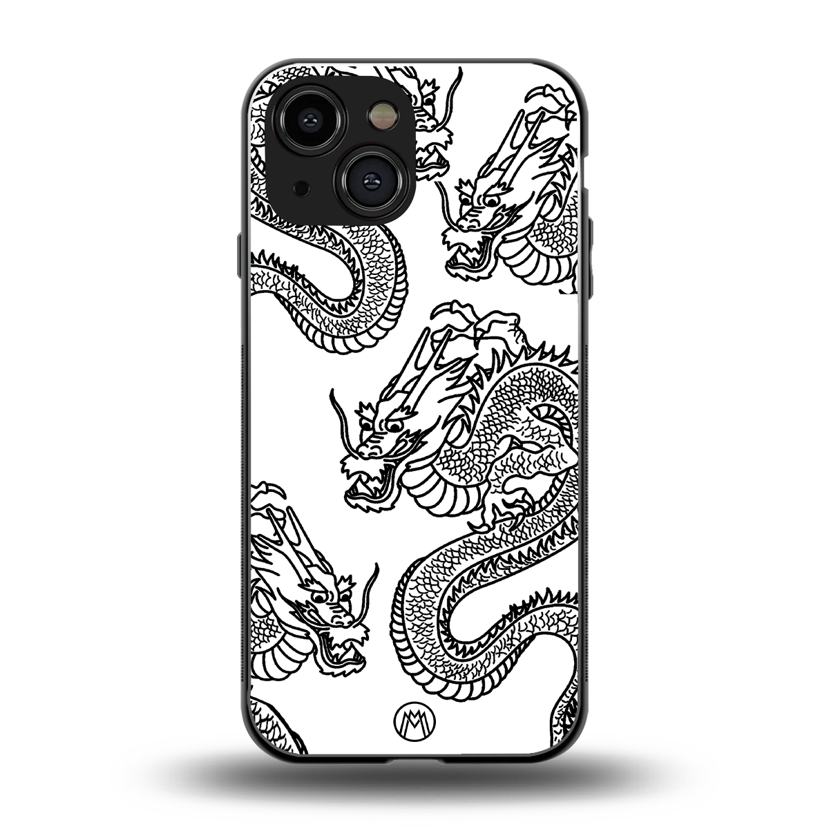 dragons lite back phone cover | glass case for iphone 13 mini