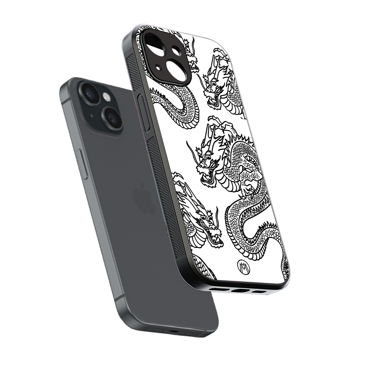dragons lite back phone cover | glass case for iphone 13 mini
