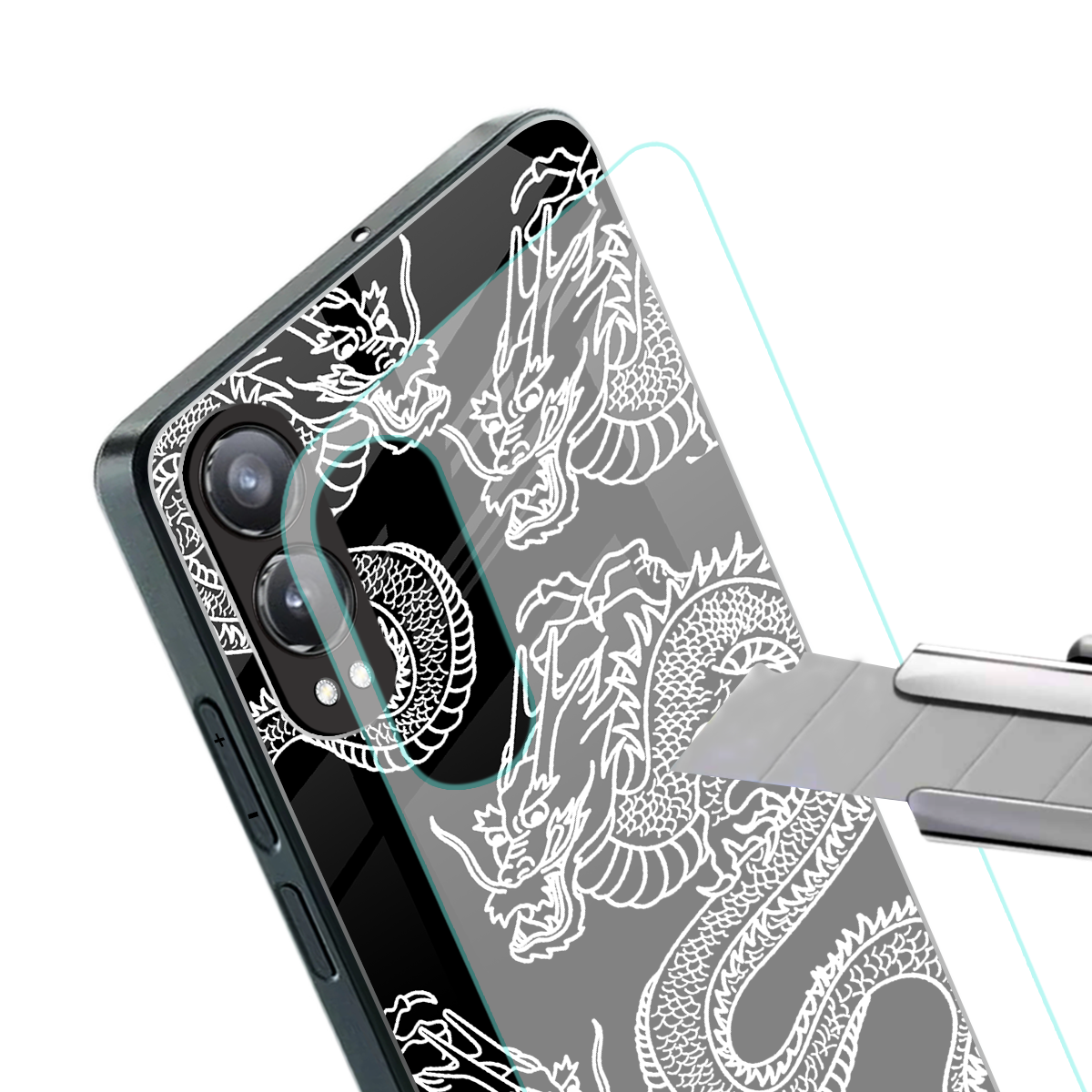 dragons back phone cover | glass case for oneplus nord ce 4 lite