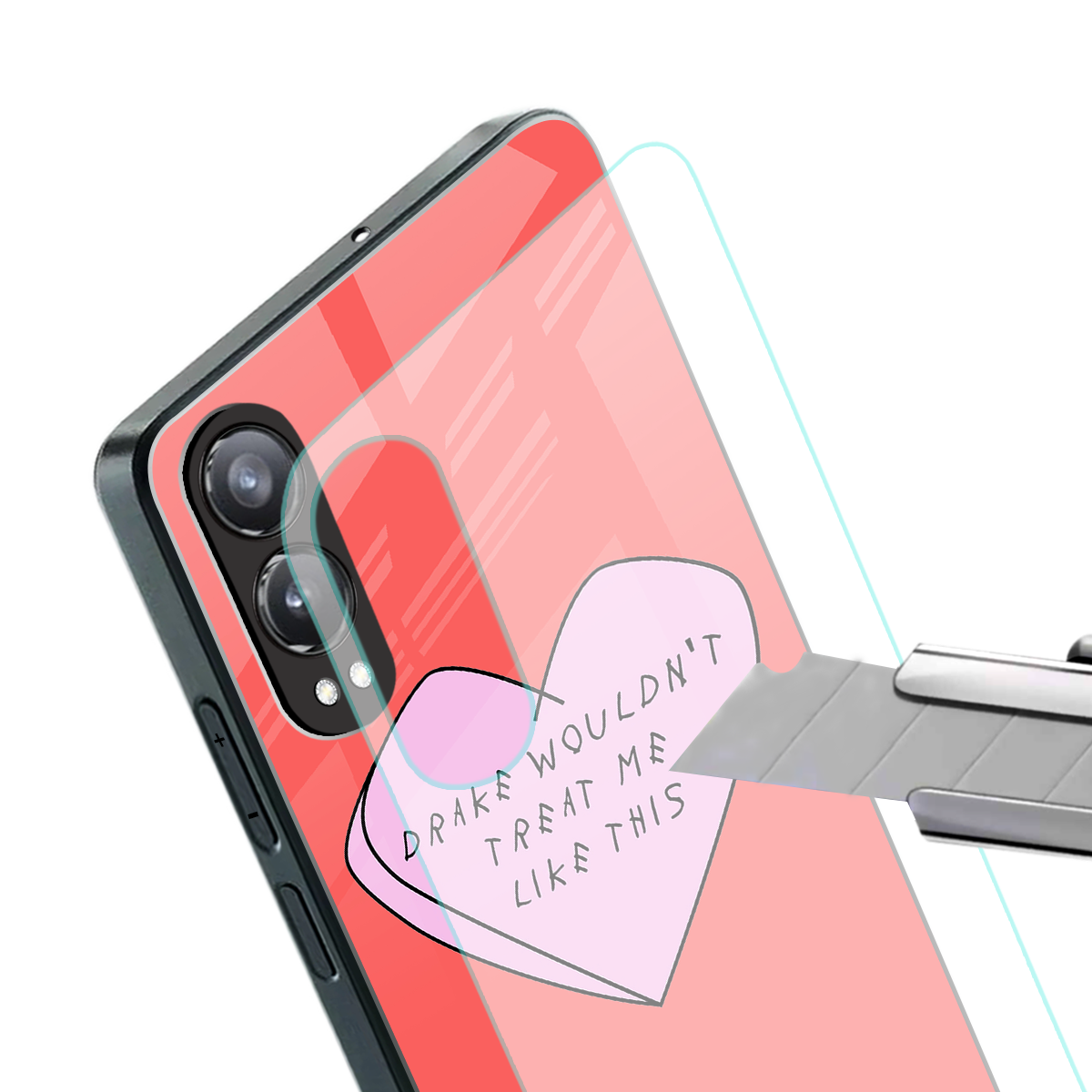 drake wouldn't treat me like this back phone cover | glass case for oneplus nord ce 4 lite