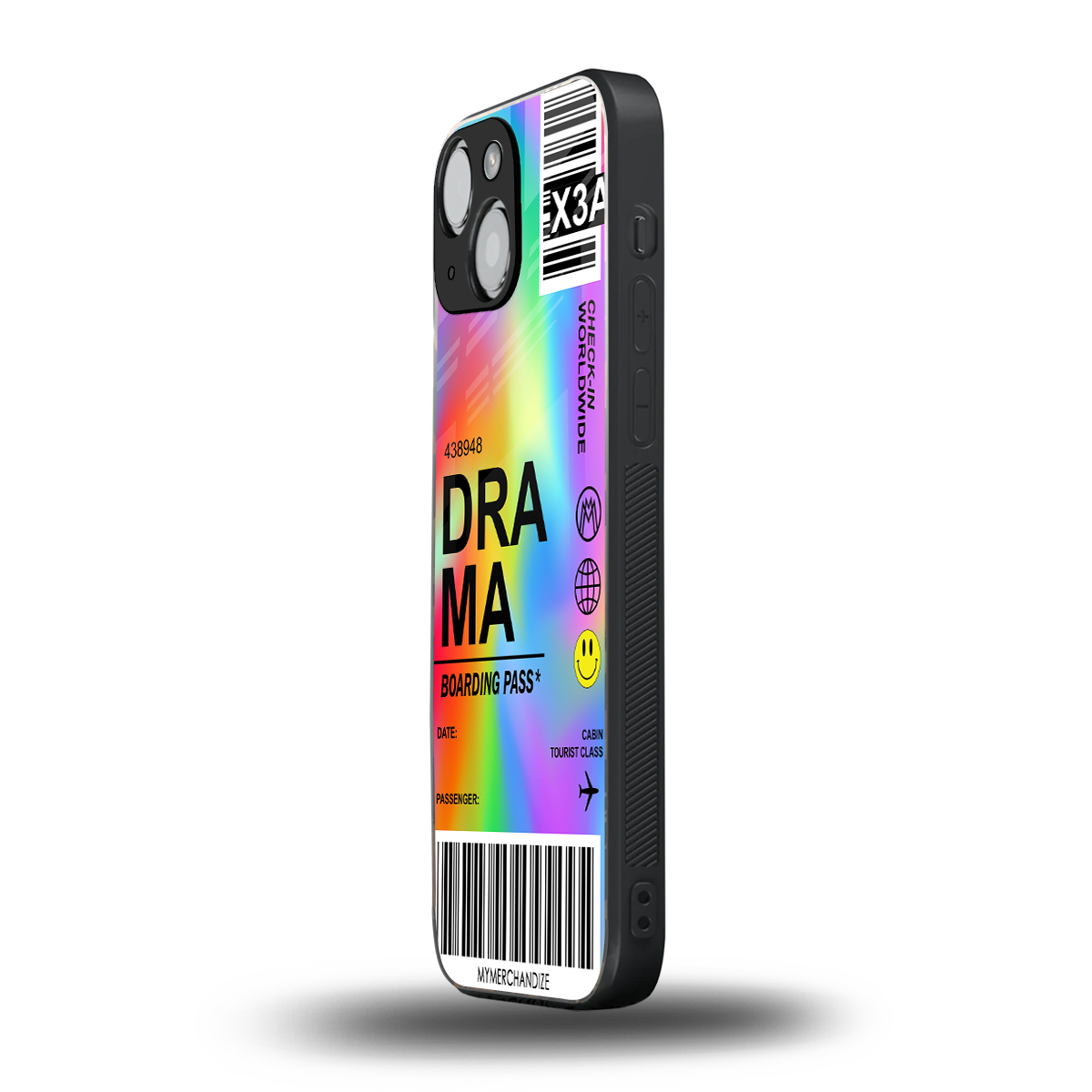 drama back phone cover | glass case for iphone 13 mini