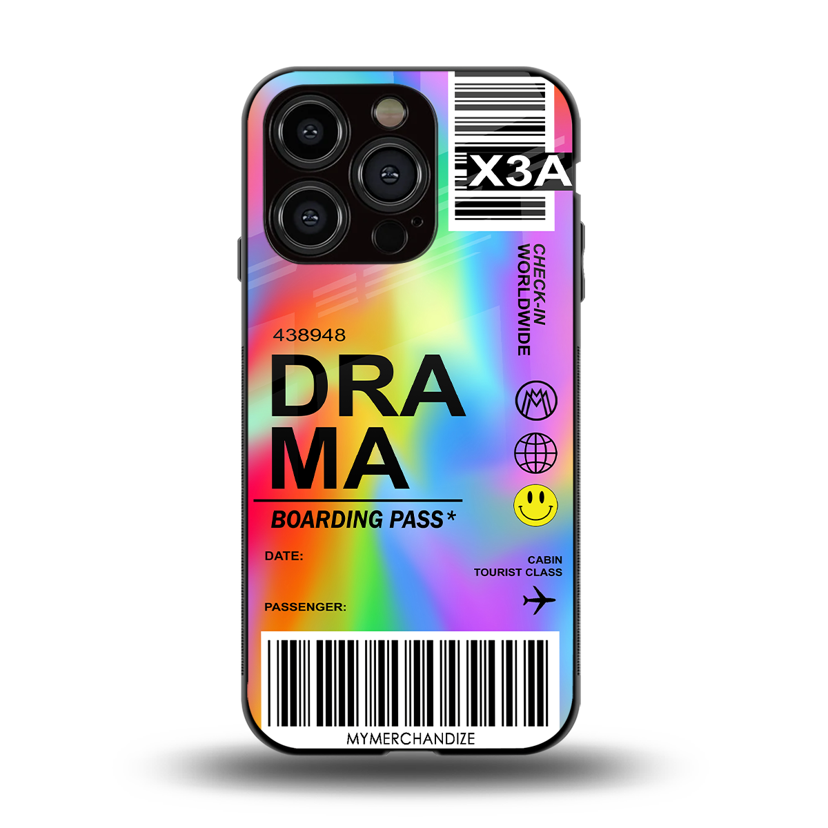 drama back phone cover | glass case for iphone 14 pro