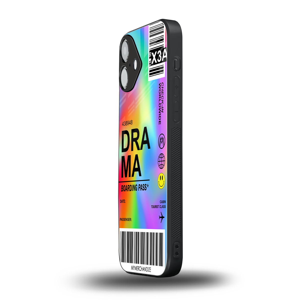 drama back phone cover | glass case for iphone 16 plus