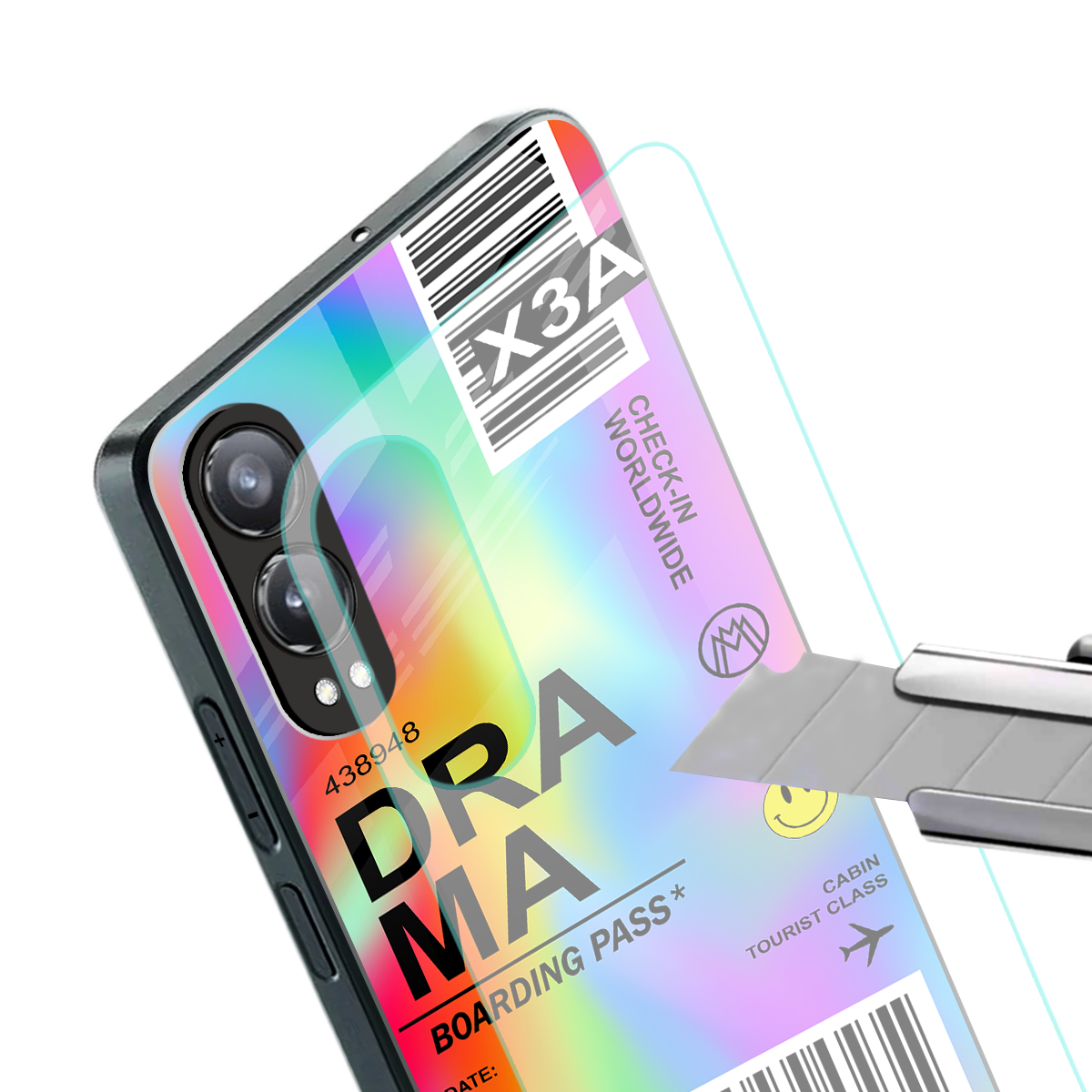 drama back phone cover | glass case for oneplus nord ce 4 lite