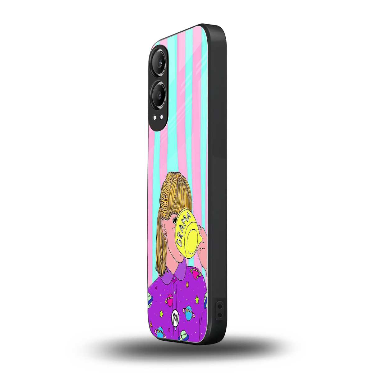 dramateacal girl back phone cover | glass case for oneplus nord ce 4 lite