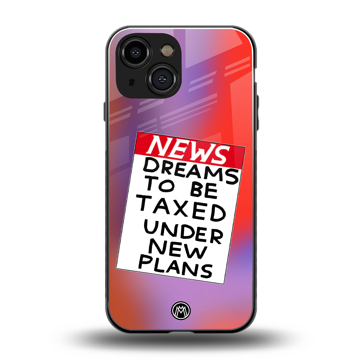 dreams to be taxed back phone cover | glass case for iphone 13 mini
