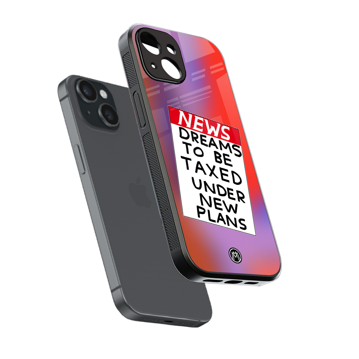 dreams to be taxed back phone cover | glass case for iphone 13 mini
