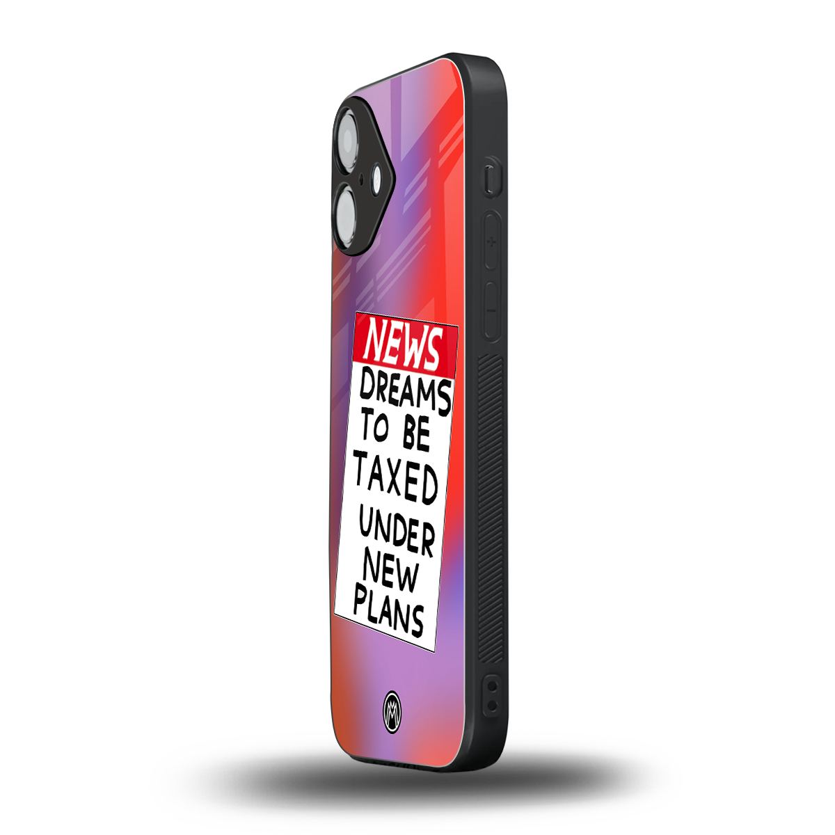 dreams to be taxed back phone cover | glass case for iphone 16 plus
