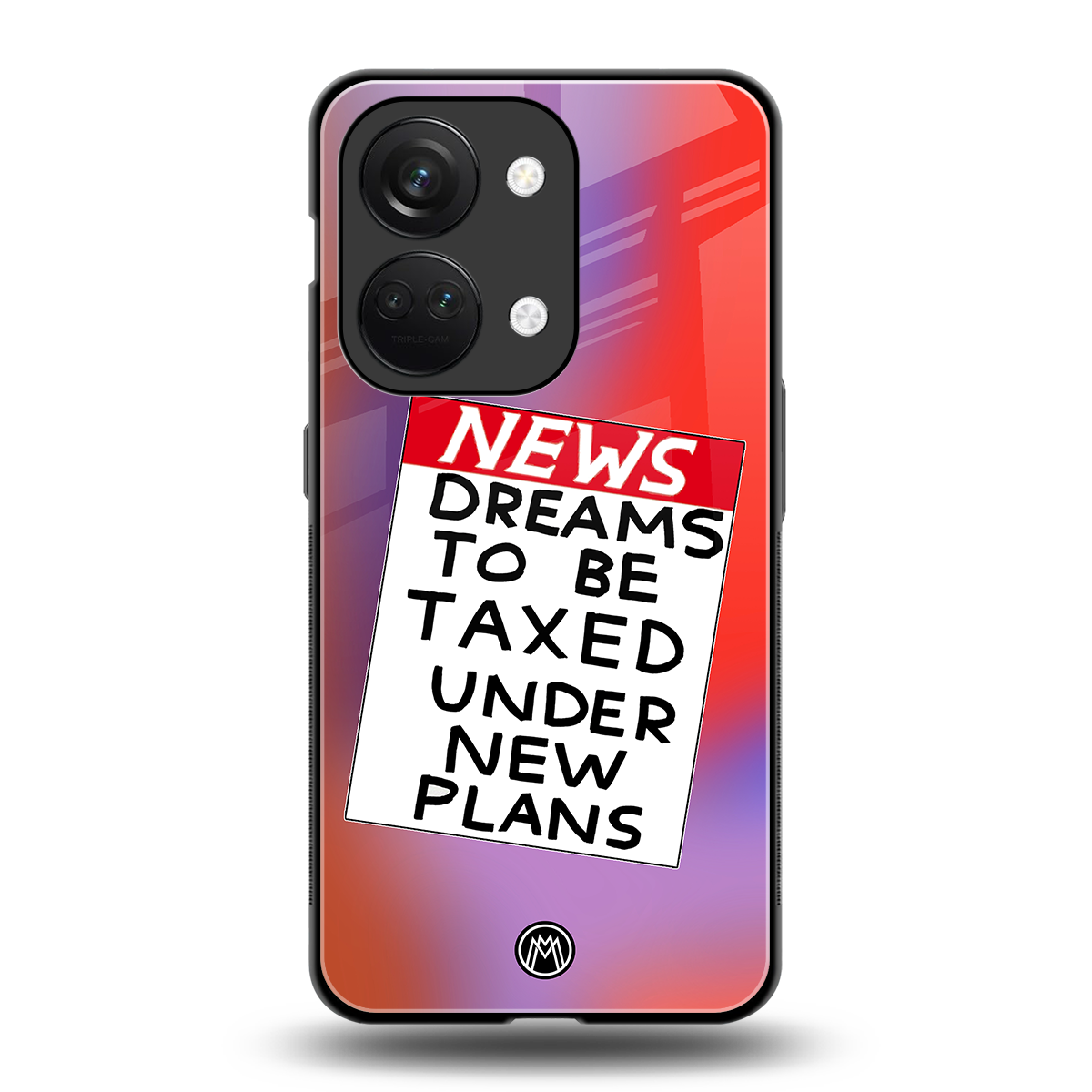 dreams to be taxed back phone cover | glass case for oneplus nord 3