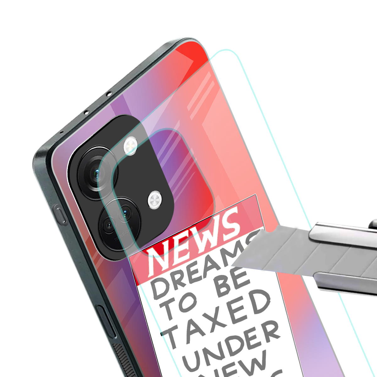 dreams to be taxed back phone cover | glass case for oneplus nord 3
