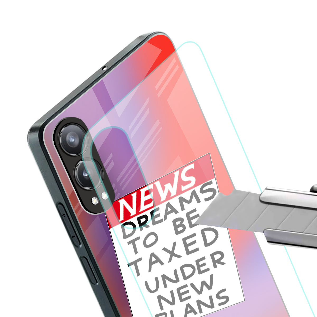dreams to be taxed back phone cover | glass case for oneplus nord ce 4 lite
