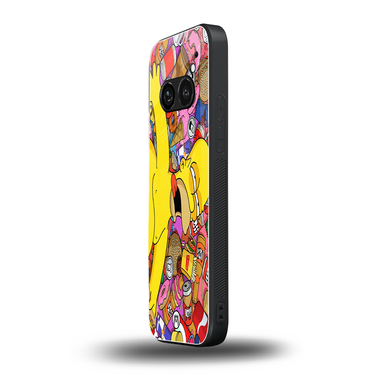 drunk homer simpsons back phone cover | glass case for nothing phone 2a