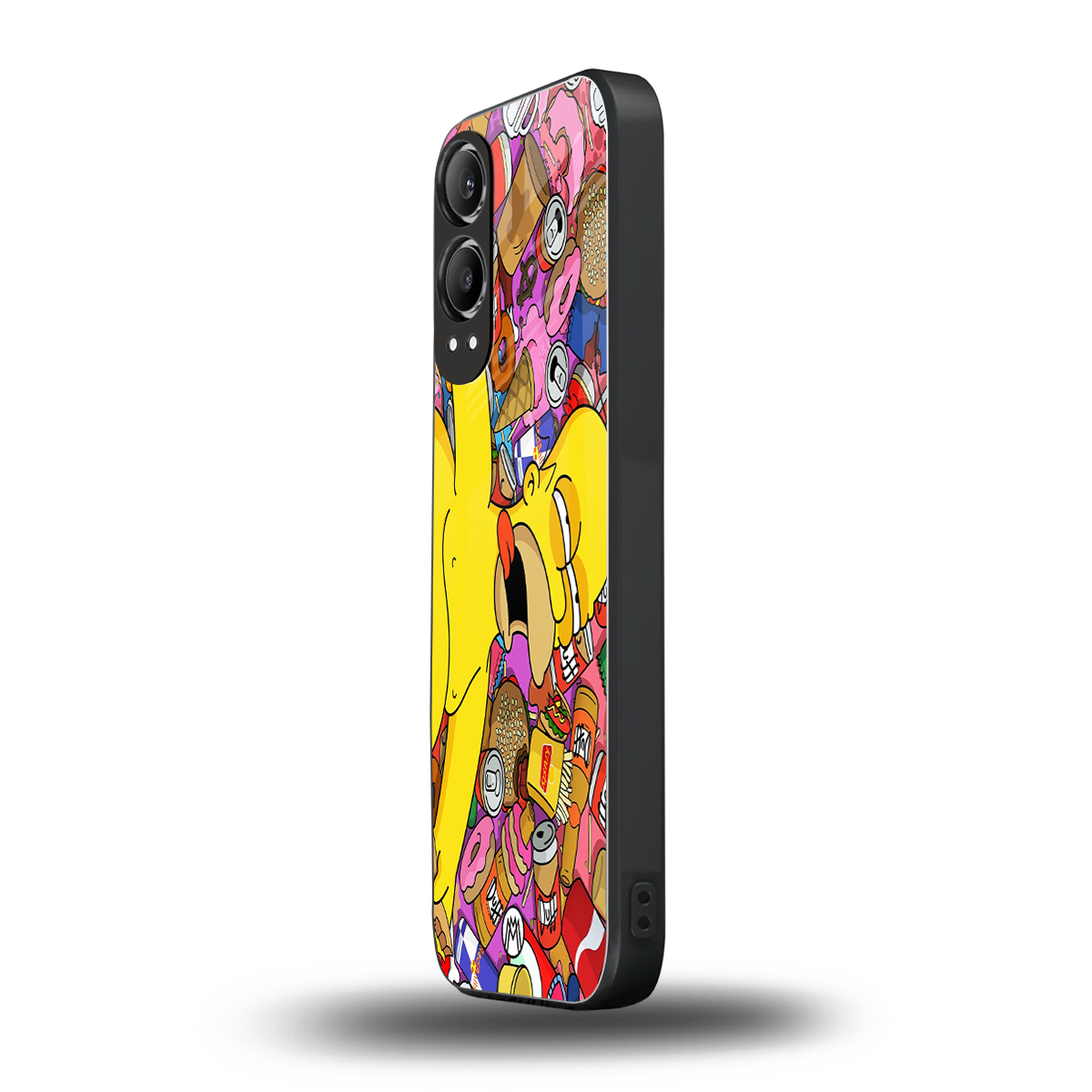 drunk homer simpsons back phone cover | glass case for oneplus nord ce 4 lite