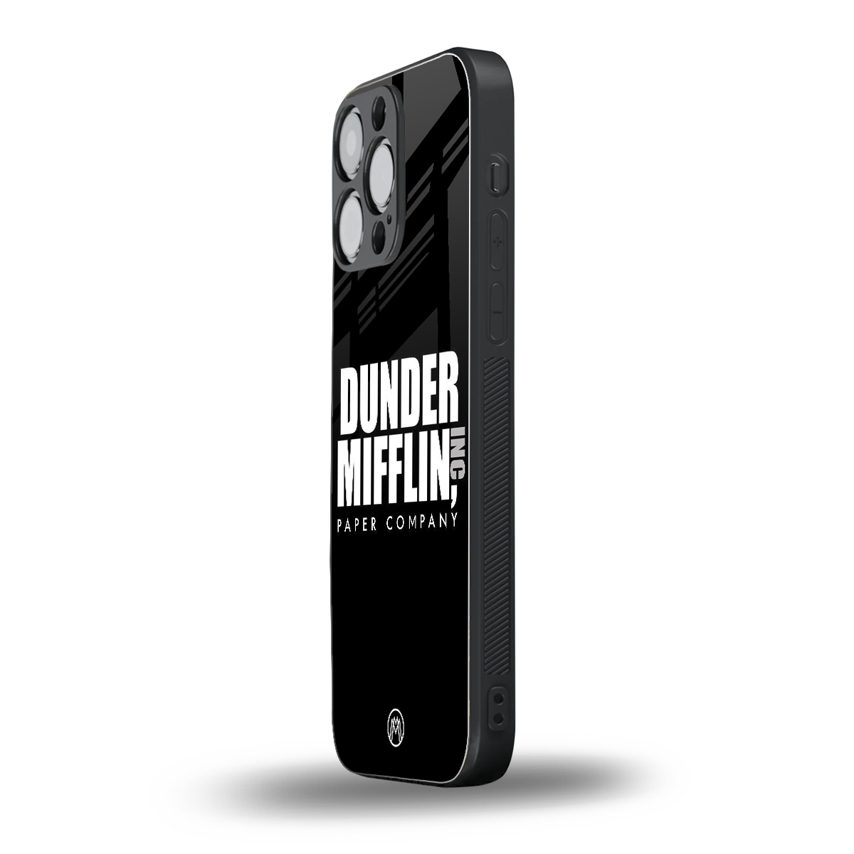 dunder mifflin back phone cover | glass case for iphone 14 pro max