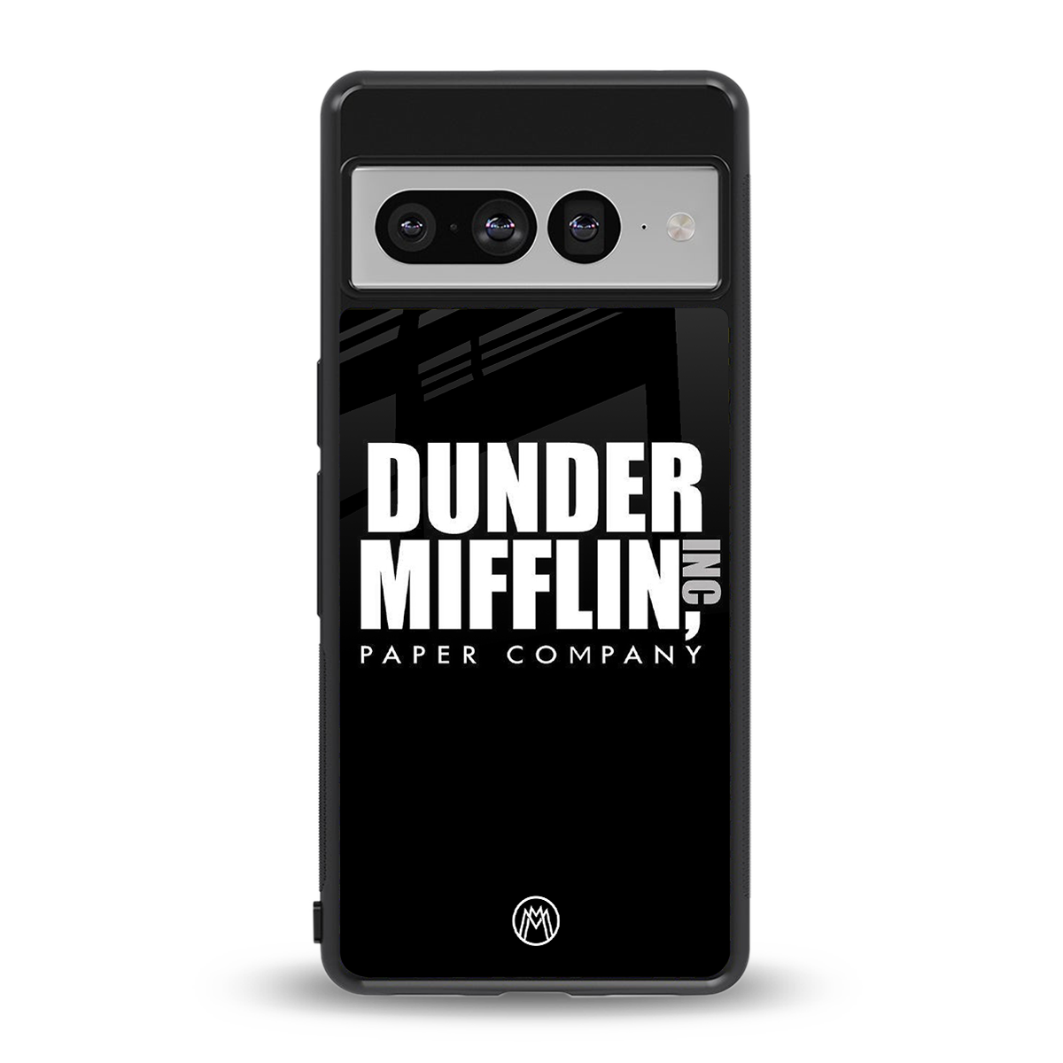 dunder mifflin back phone cover | glass case for google pixel 7 pro