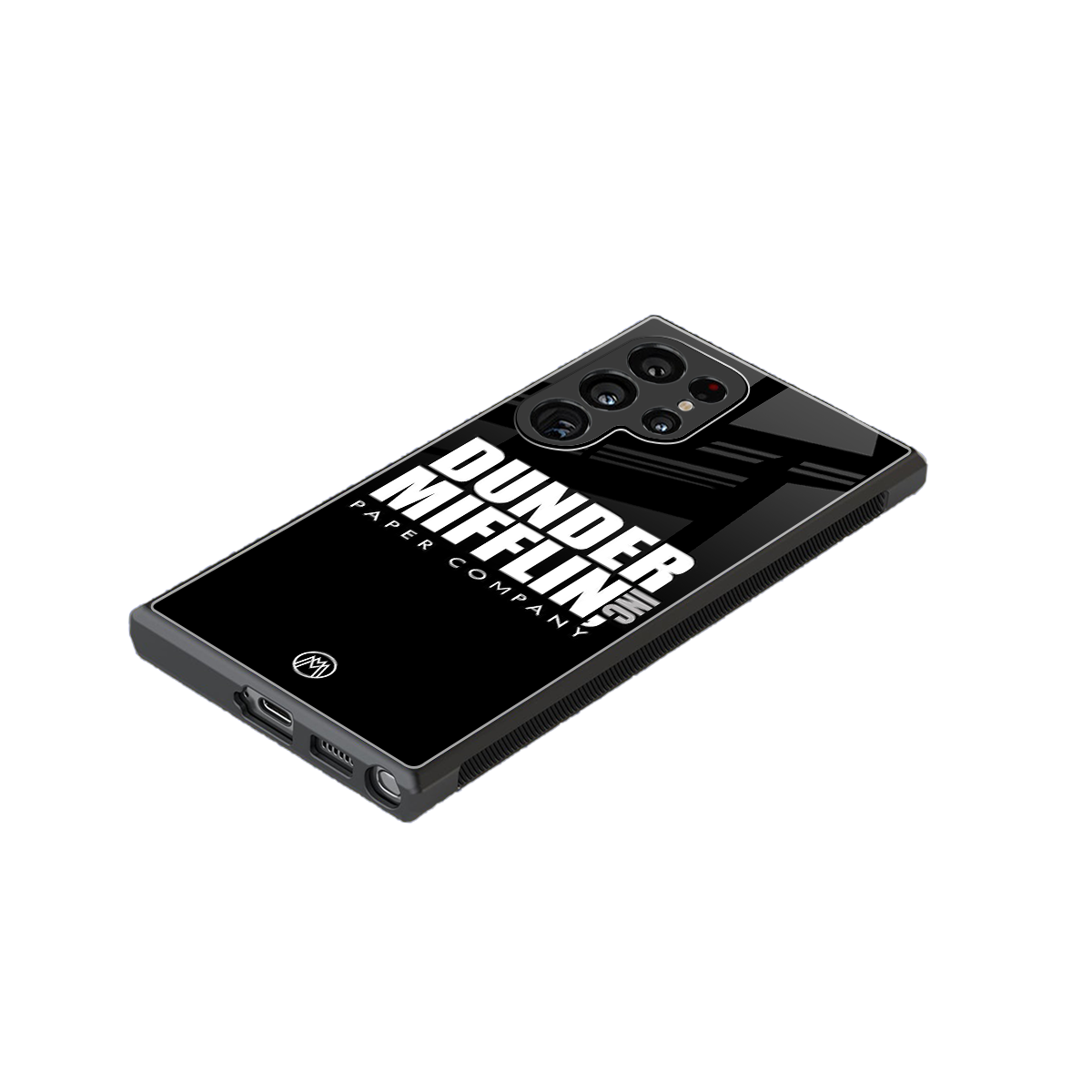 dunder mifflin back phone cover | glass case for samsung galaxy s24 ultra